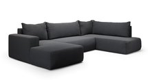 Corner sofa with sleeping function Lummi U-shaped Aragon 99 left-hand side