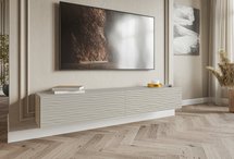 Wavio TV cabinet hanging 175 cm Gray beige