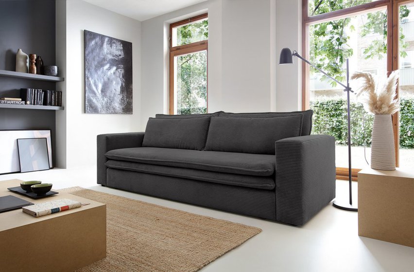 Baptello Poso 34 three-seater sofa bed with corduroy storage