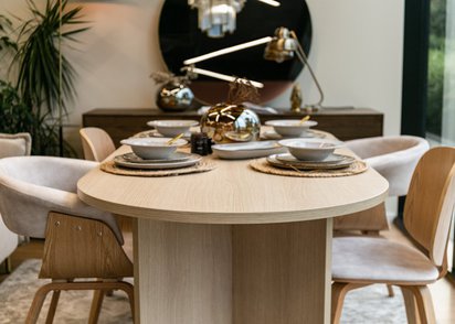 Ovo table 204 cm Lindberg Oak