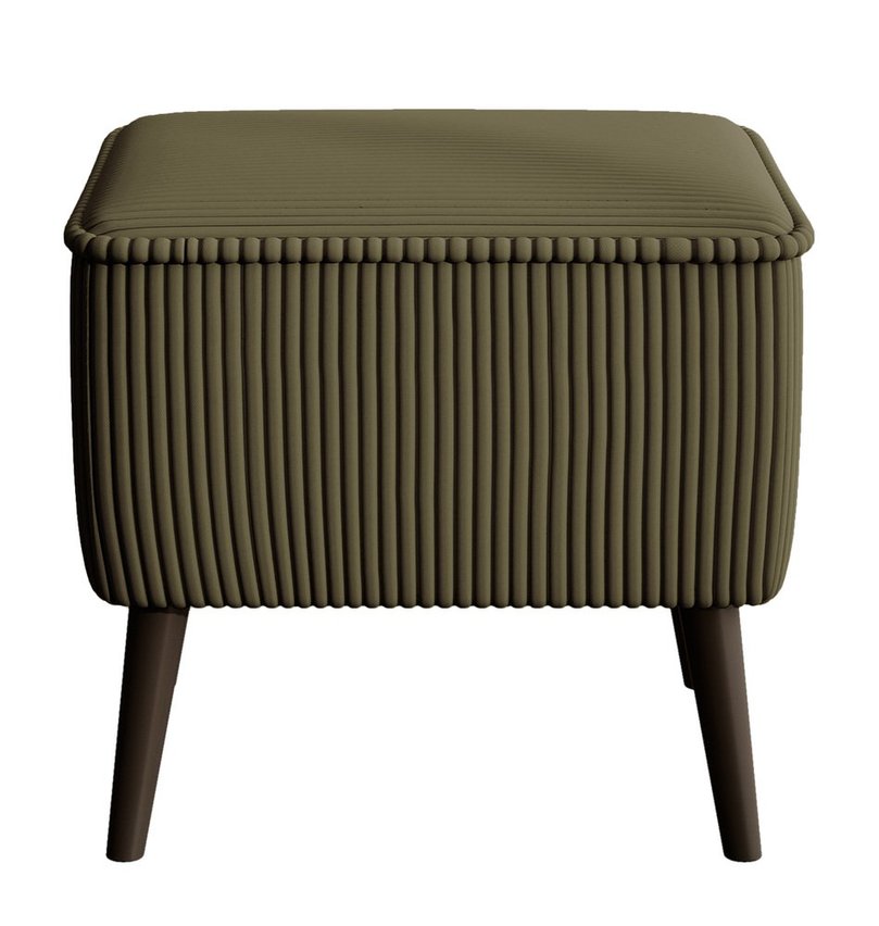 Vence Lincoln 37 footstool, black legs