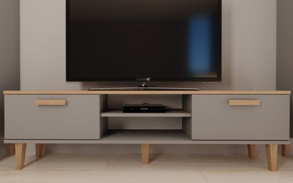 Sakena TV cabinet 160 cm gray