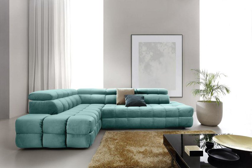 Torazo corner sofa bed with storage (Fabric: Element 15, Side: Left)