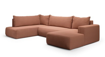 Corner sofa with sleeping function Lummi U-shaped Aragon 56 right-hand side