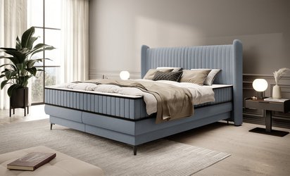 Continental bed 140x200 cm Daliano with Castel 97 container