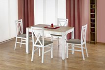 Veiga extendable table 118-158x75 cm white-sonoma oak