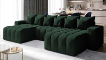 Corner sofa with sleeping function Batilo U (Fabric: Salvador 07)