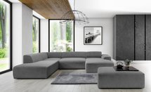 Terrafino U-shaped modular corner sofa with backrest on the left Onega 7