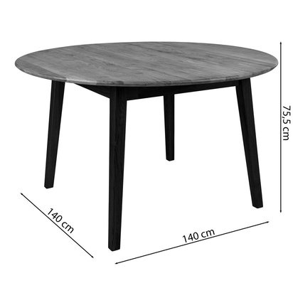 Tholive round table 140 cm oak