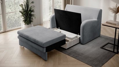 Buttoli double sofa bed with storage Nube 04/Nube 04