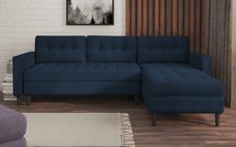 Copenhagen Corner Sofa (Fabric: Monolith 77, Legs: Black)