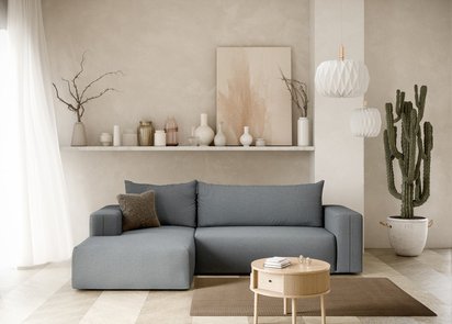 Corner sofa with sleeping function Lummi L-shaped Aragon 93 left-hand side