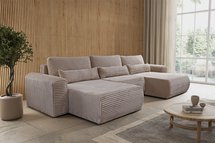 Corner sofa with sleeping function Leo U-shaped Tilia 11 universal