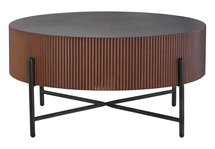 Harren coffee table, diameter 80 cm, burnt oak