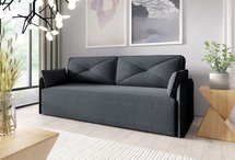 Sergio sofa bed with bedding container Neve 97 braided