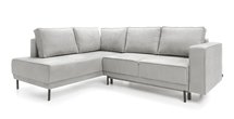 Rodario corner sofa bed with storage (Fabric: Castel 80, Side: Left)