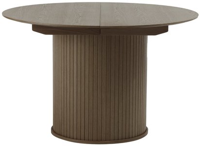 Gativel extendable table 120-167 cm burnt oak slats