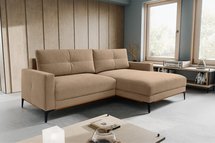 Corner sofa with sleeping function Sabbino L-shaped with storage Curio 15 hydrophobic chenille left-hand side