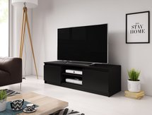 Permys TV cabinet 120 cm black graphite (Lighting: No)