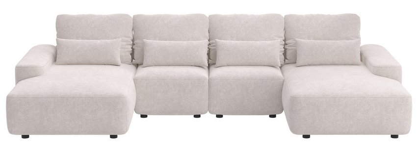 Corner sofa with sleeping function Carnos U-shaped Quintana 10 hydrophobic velvet easy to clean