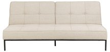 Balisa beige upholstered sofa bed with adjustable backrest