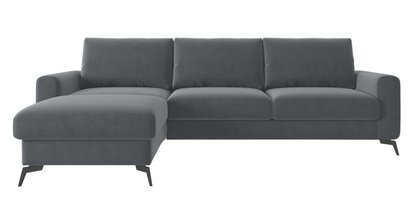 Softano L-shaped corner sofa with sleeping function with Cloud 84 container, easy-cleaning, hydrophobic, left-sided