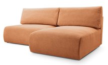 Corner sofa with sleeping function Fimbo L-shaped with container Aragon 56 hydrophobic chenille right-hand side