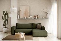 Corner sofa with sleeping function Lummi L-shaped Aragon 39 right-hand side