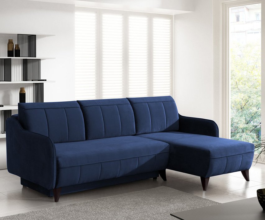 Corner sofa with sleeping function Olivella (Fabric: Riviera 81)