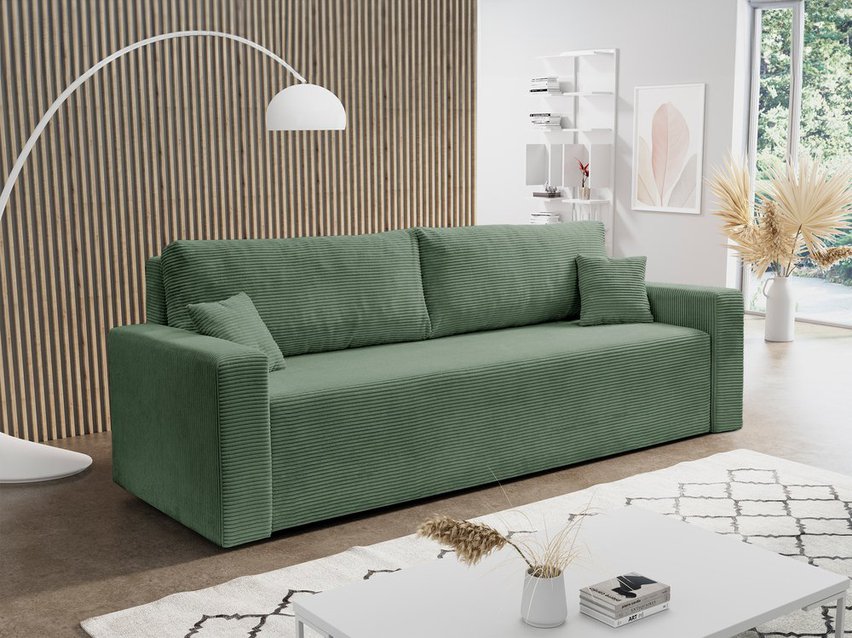 Peroso Poso 47 three-seater sofa bed with corduroy storage