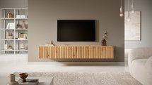 Telire TV cabinet 175 cm, artisan oak slats