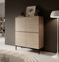 Bemmi high chest of drawers 100 cm Linberg Oak