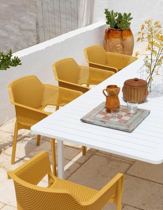 Net Nardi garden chair made of certified yellow material