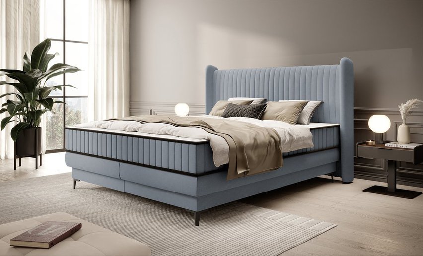 Continental bed 180x200 cm Daliano with Castel 97 container