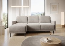 Hamiel L-shaped extendable corner sofa with container universal Poso 100 corduroy