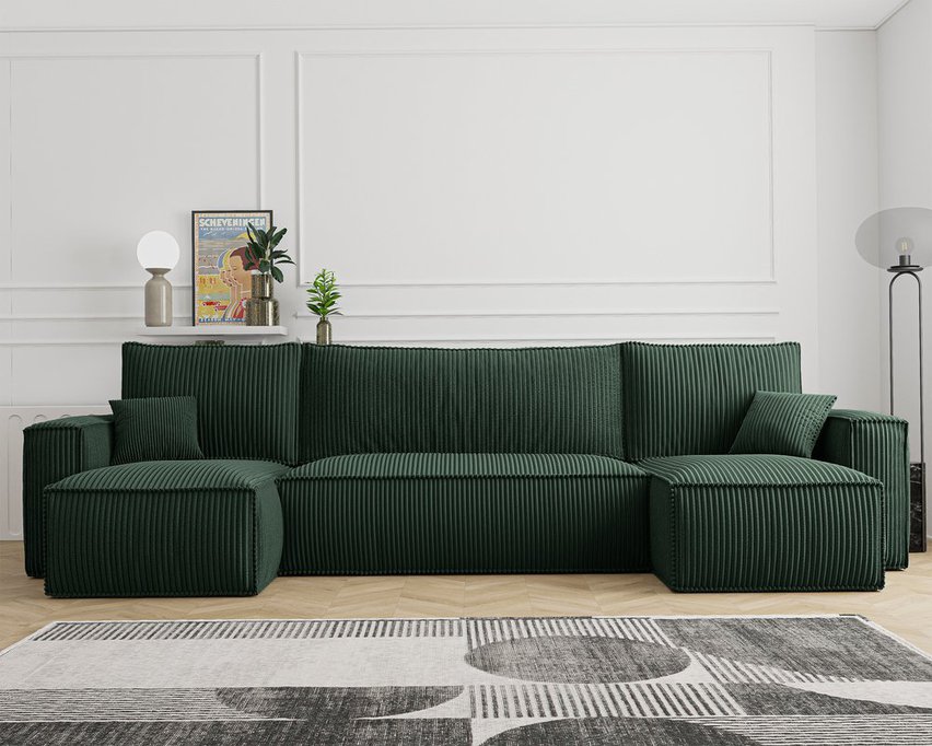 Scarlo U-shaped Poso 14 universal corner sofa bed