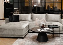 Corner sofa with sleeping function Trolla (Fabric: Element 17, Side: Right)