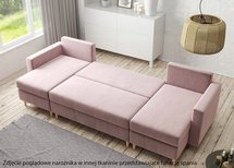 Corner sofa with sleeping function Lengtor U-shaped (Fabric: Kronos 09)