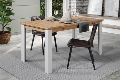 Vianicalize Dining Table 160x90cm Light Grey/Artisan Oak