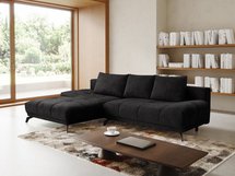 Corner sofa with sleeping function Felipe L-shaped right-hand side with container Aragon 99