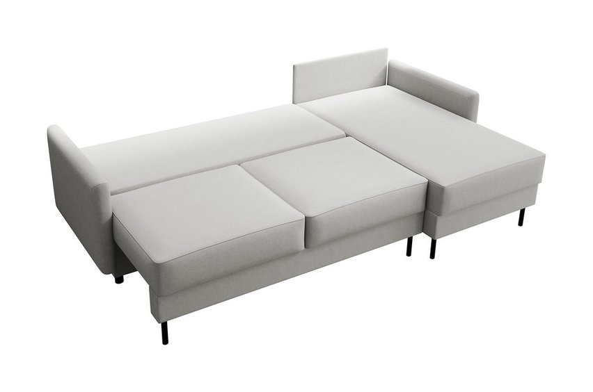 Tomonde L-shaped corner sofa with sleeping function with universal container