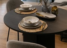 Hexa table 110 cm Portland Ash Black