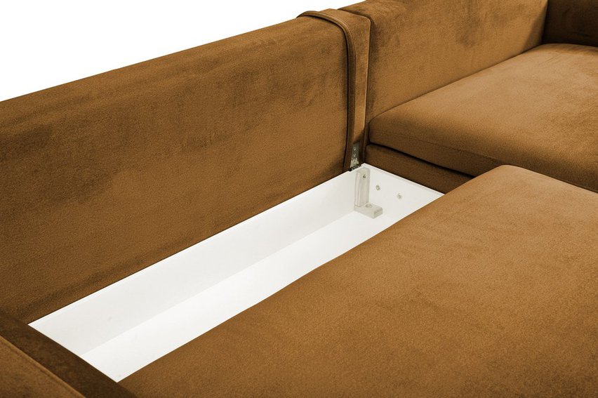 Corner sofa with sleeping function Esalla (Fabric: Element 07, Side: Left)