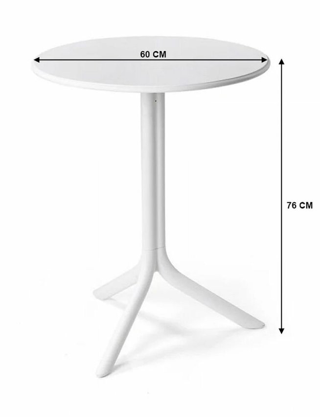 Spritz Nardi round garden table, 60 cm, made of certified yellow material