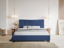 Bratan upholstered bed 180x200 cm blue