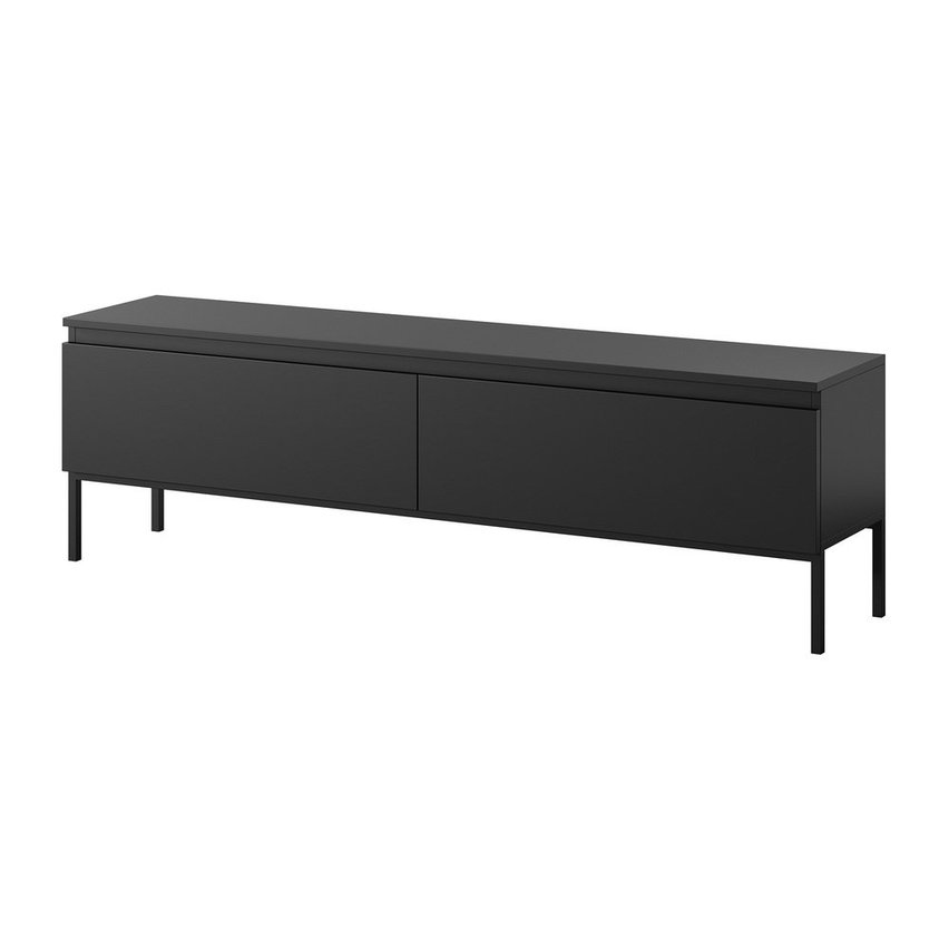 Bemmi TV cabinet, 150 cm, black with black legs