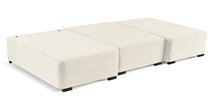 Moduliano U-shaped corner sofa with sleeping function with storage, universal cream corduroy