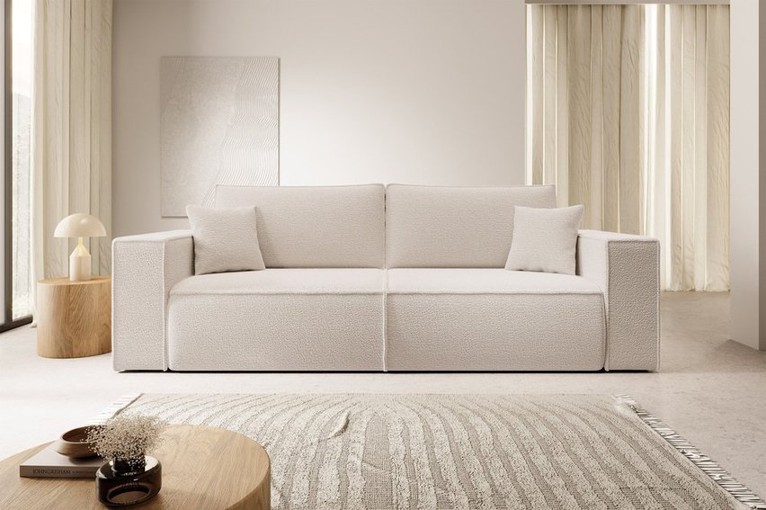 Farese three-seater sofa with storage space