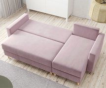 Corner sofa with sleeping function Indeally (Fabric: Kronos 27)