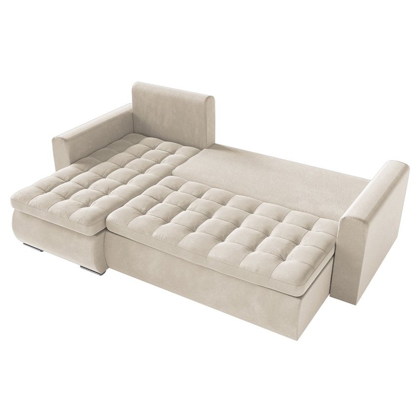 Corner sofa with sleeping function Derkan L (Fabric: Riviera 21)